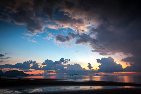 Evening atmosphere after sunset