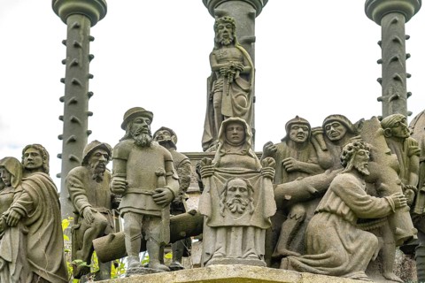 Figures of the Calvaire in the Enclosed Parish of Plougonven