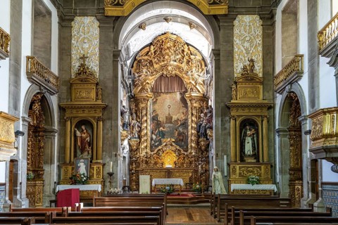 Interior of the church Igreja de Sao Nicolau