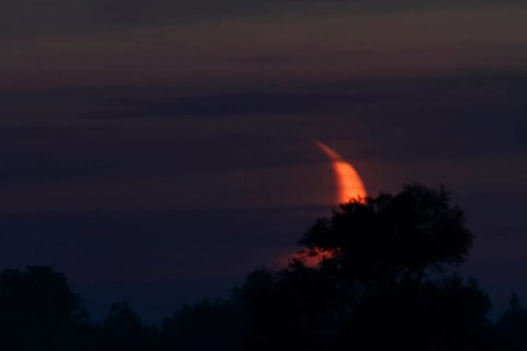 Moonset on the Weser