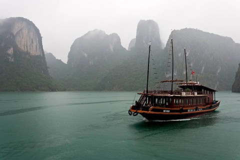 Boat in Halong Bay