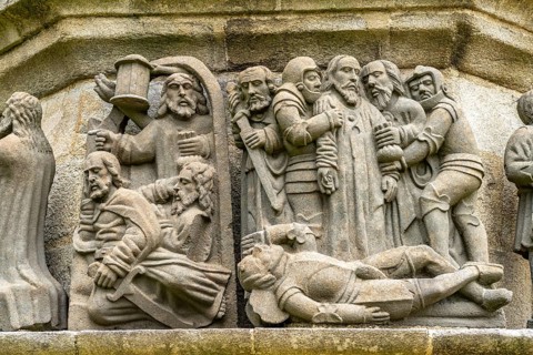 Figures of the Calvaire in the Enclosed Parish of Plougonven