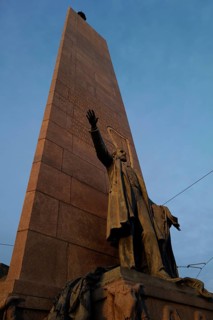 The Parnell Monument at the top of O'Connell Street in Dublin is dedicated to Charles S. Parnell who fought in vain for Home Rule for Ireland. Parnell Square