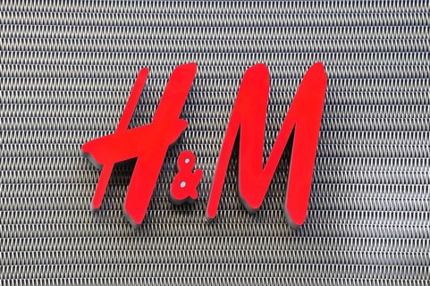 H&M logo of clothes shop