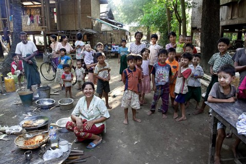 People in the village