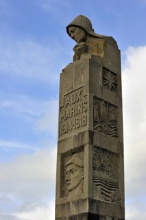 Monument in honour of the the sailors who died during the 1914-1918 war at the Pointe Saint-Mathieu
