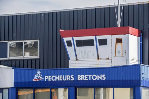 The fish market Pecheurs Bretons at the harbour of Le Guilvinec