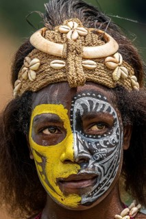 Dancer in war paint