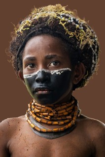 Girl with face painting