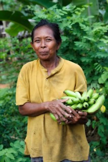 Farmer's wife with bananas