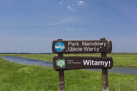 Sign of the Uj? cie Warty National Park