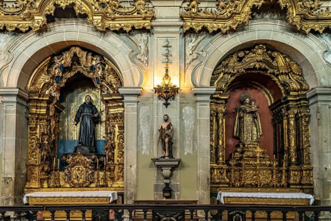Altar of the church Igreja de Sao Francisco