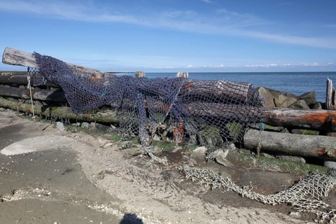 Decayed infrastructure on the island of Minsener Oog