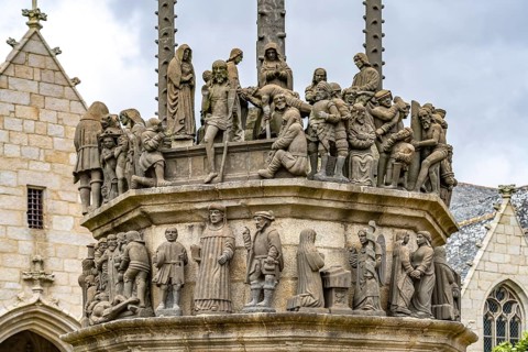 Figures of the Calvaire in the Enclosed Parish of Plougonven
