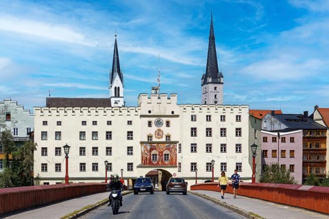 Innbruecke or Rote Bruecke with Brucktor