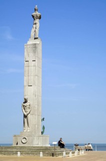 Monument for the sailors and fishermen who died at Ostend