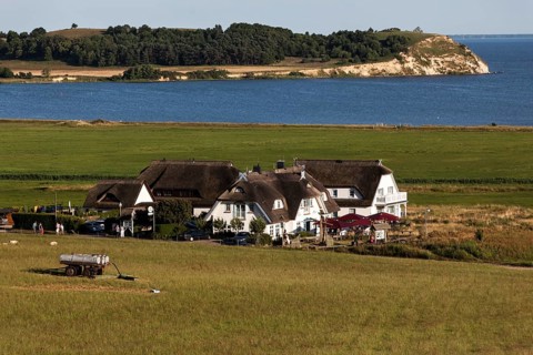 Bodden landscape with country houses