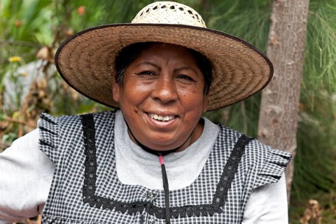 Mexican woman with hat