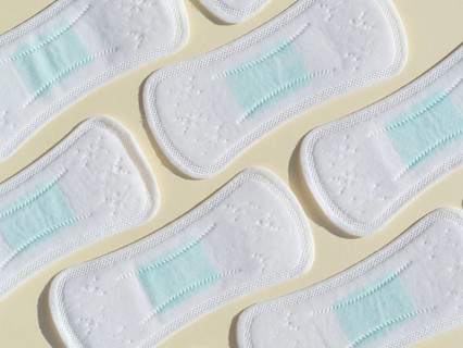Sanitary towels background
