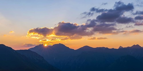Sunrise from the Zeigersattel on the Nebelhorn