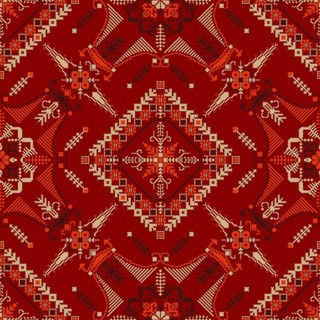 Traditional Latvian embroidery seamless pattern