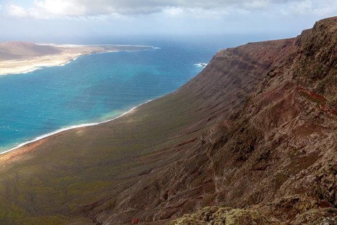 View from Mirador del Rio to Isla Graciosa
