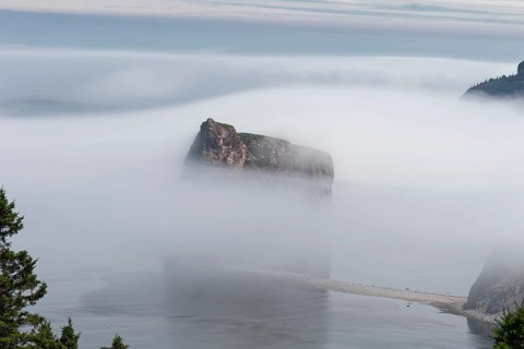 Fog at Perce Rock