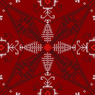 Traditional Latvian embroidery seamless pattern