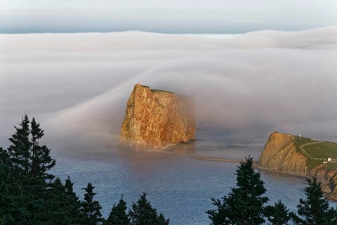 Fog at Perce Rock