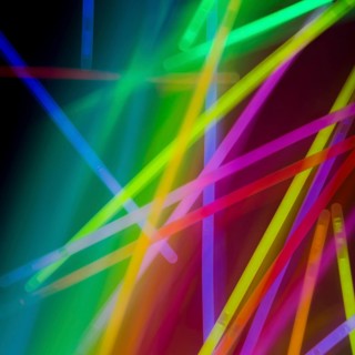 Abstract colorful neon tubes rainbow background