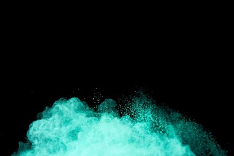 Curling dust powder motion