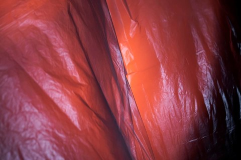 Detail plastic bag
