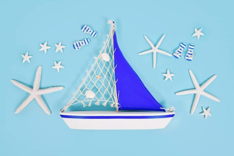 Small sailboat