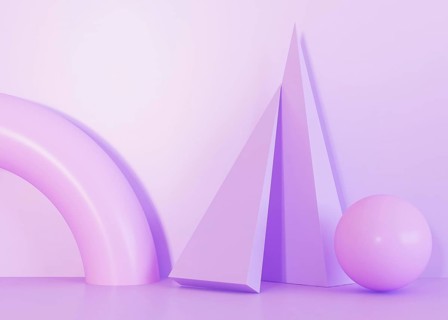 Violet tones geometric shapes background