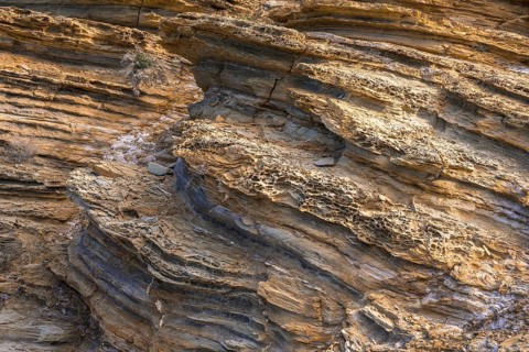 Bizarre rock formations in the Buca delle Fate