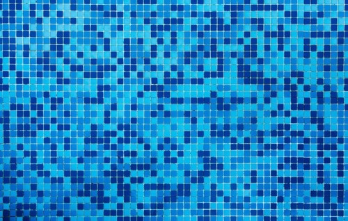 Bathroom blue tiles texture background