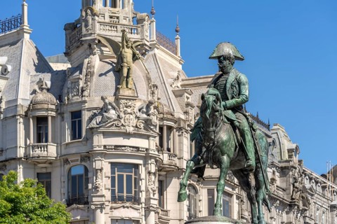 Equestrian Monument to Dom Pedro IV on Avenida dos Aliados