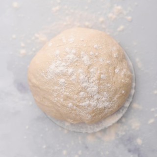 Top view dough marble table