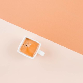 Coffee white cup dual background