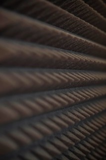 Soundproofing foam panel close up