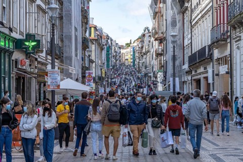 Pedestrian zone Rua Santa Catarina