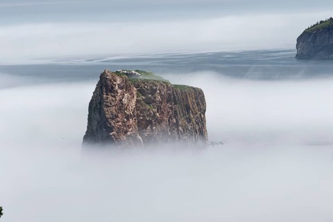 Fog at Perce Rock