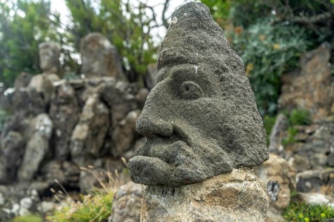 Granite sculptures Les Roches Sculptes near Rotheneuf