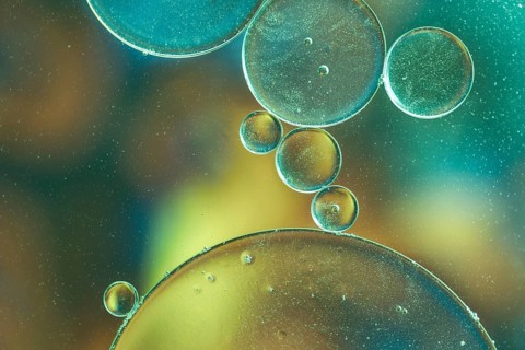 Various abstract bubbles texture
