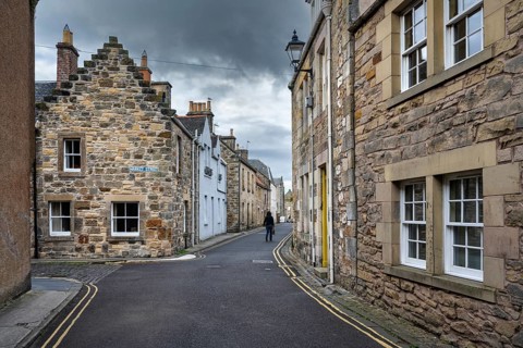 Old stone houses in the old town of St Andrews