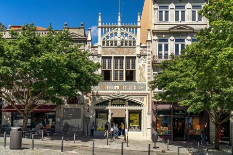 The Livraria Lello bookshop in the old town of Porto