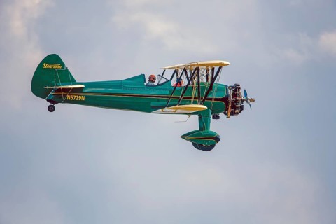 Biplane Boing Stearman Rinteln Germany