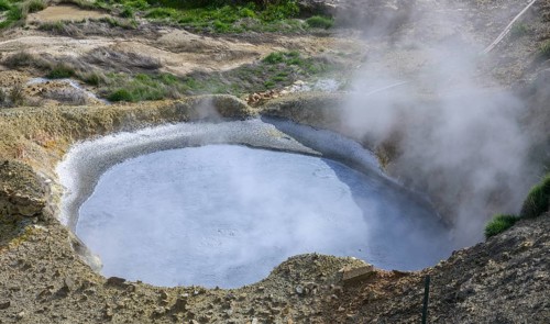 Hot spring at Biancane Geothermal Park