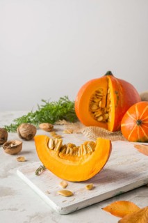 Pumpkin slice wooden board
