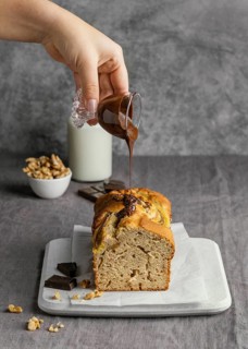 Delicious banana bun
